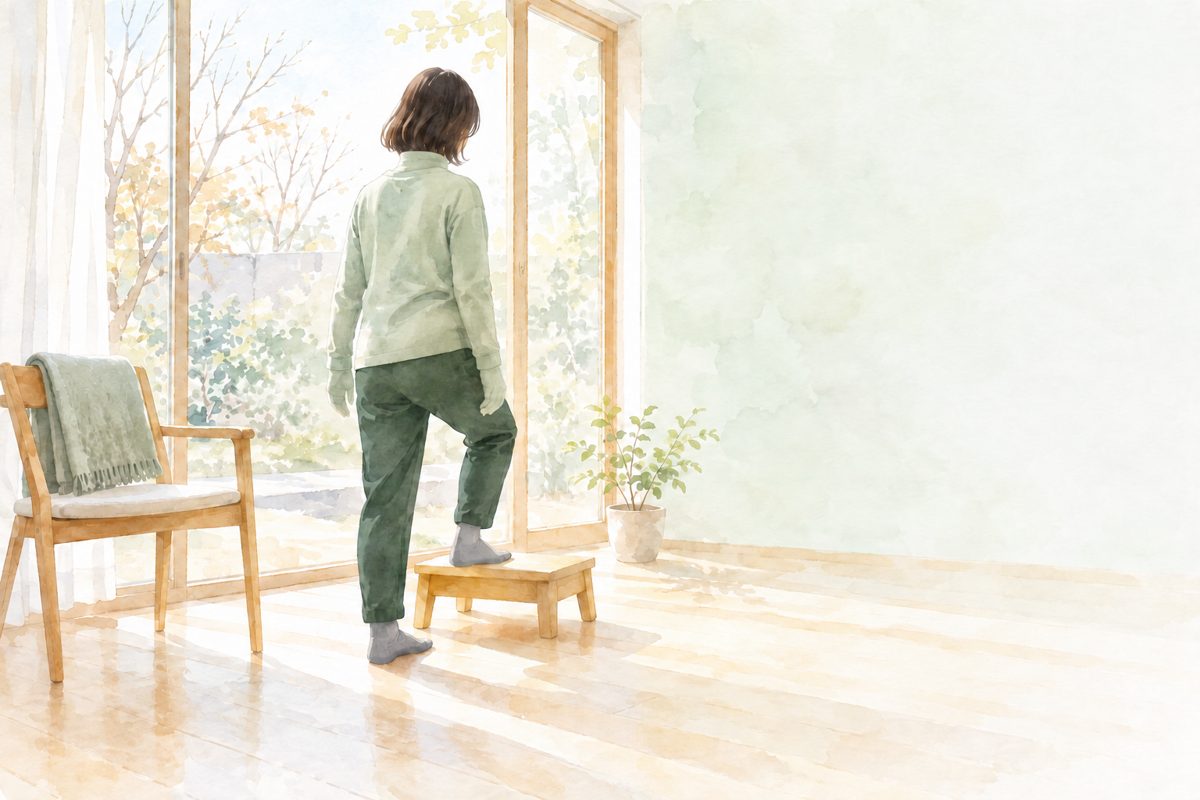 線維筋痛症に薬以外でできることの挿絵（水彩）