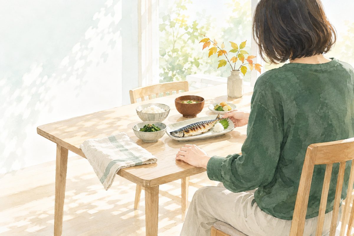 青魚が炎症に良いと言われる理由の挿絵(水彩)